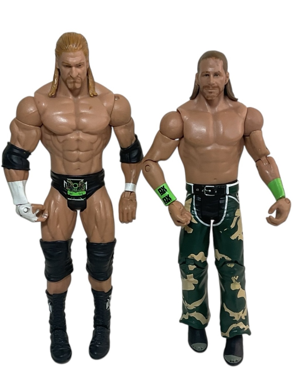 WWE Mattel 2010 Triple H Shawn Michaels DX Action Figures Lot of 2